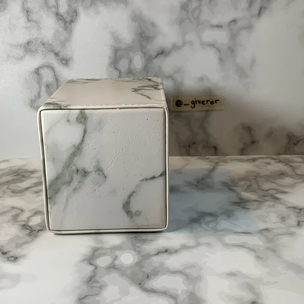 Marble Faux Leather BH Cosmetics Angled Brush Holder - Marble